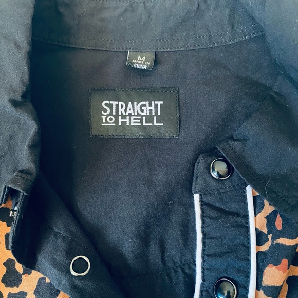 Chic Black and Leopard Print Women's Bodysuit - Picture 7 of 11